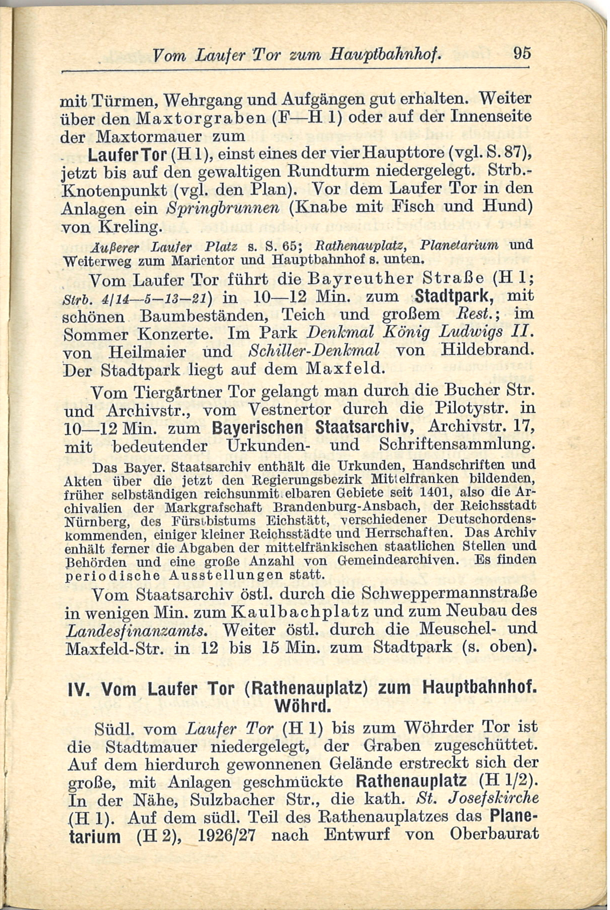 Griebens Reiseführer, Band 62, Nürnberg, 1927
