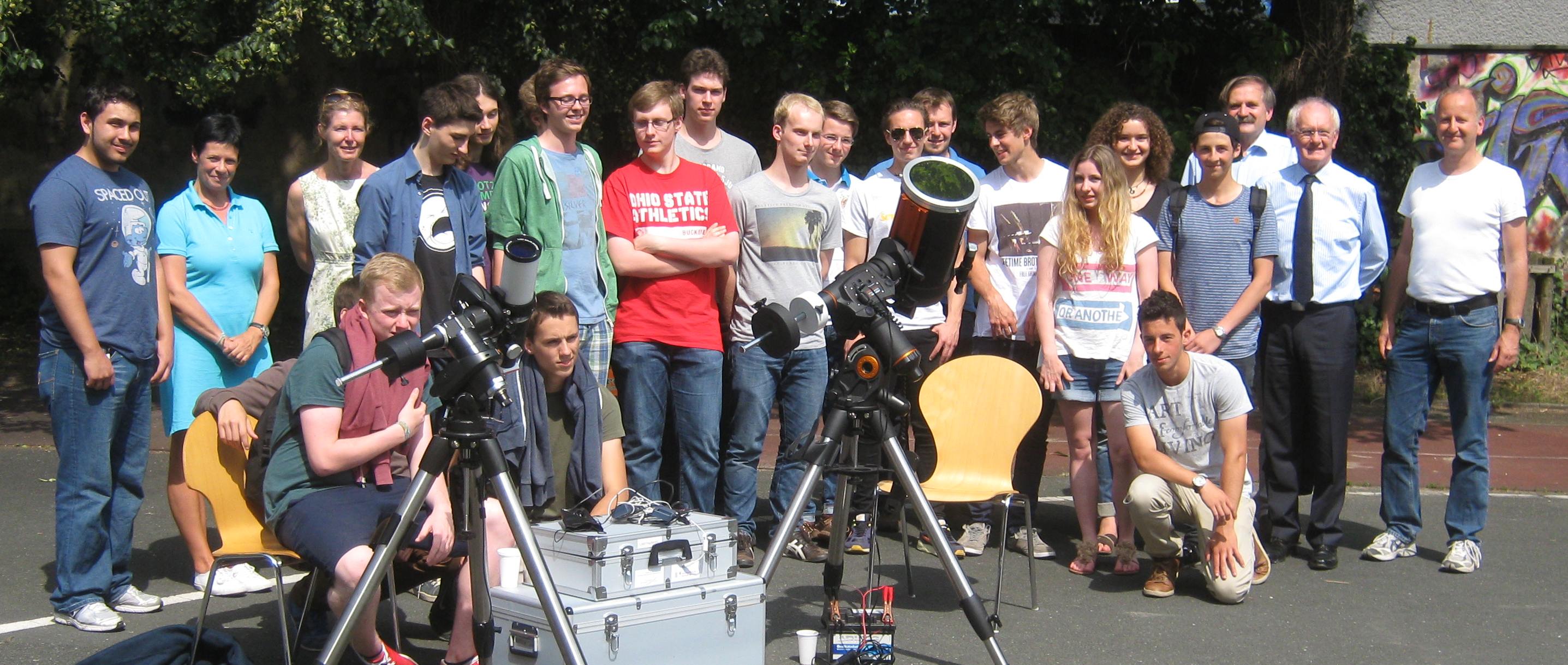 Übergabe des Sonnenteleskops an das Melanchthon-Gymnasium